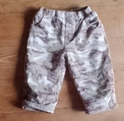Spodnie moro ocieplane polarem rozmiar 86 - 24 miesięcy 