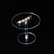 Przezroczysty Okrągły Stojak na Biżuterię do Wielu Scen Wieże na Biżuterię 