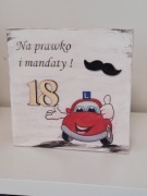 Pudełko na pieniądze 18 Urodziny Prezent Handmade 