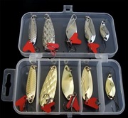 Błystka wahadłowa ZESTAW BŁYSTEK WAHADŁOWYCH 10 sztuk OKOŃ PSTRĄG SZCZUPAK