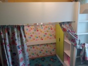 ŁÓŻKO PIĘTROWE Z GARDEROBĄ I MATERACEM +GRATIS 