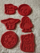 Star wars , zestaw 6szt wykrawaczy wyciskaczy do ciastek 