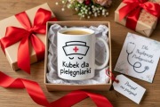 Prezent dla pielegniarki smieszny kubek sluzba zdrowia 
