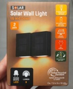 Solarne Lampki Efekt Góra-Dół Na Ścianę