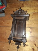 Skrzynia obudowa zegara ściennego, drewno,staroć 