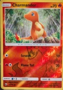 4 karty Pokemon Charmander 18/147 Holo + Charmeleon 19/147 + Pansear 22/147