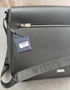 WITTCHEN męska torba na laptopa z ekoskóry szara