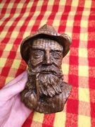 PIĘKNA RZEŹBA WYKONANA Z DREWNA OZDOBA DEKORACJA