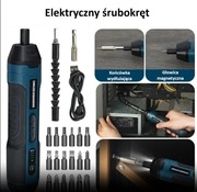 MINI BEZPRZEWODOWA WKRĘTARKA ELEKTRYCZNA Z FUNKCJĄ WIERCENIA