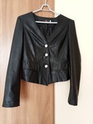 Cienka Ramoneska skórzana / zgrabna marynarka JIAHALO  r. 34/36 
