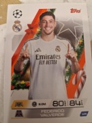 MATCH ATTAX UCL 2025/26 2026 129 FEDERICO VALVERDE REAL MADRYT Christmas Ed