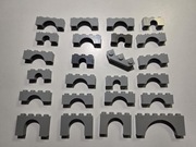 KLOCKI LEGO ZAMKOWE ELEMENTY CASTLE PIRACI ZAMEK LICYTACJA ŚCIANY ŁUKI