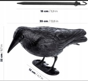3 szt. zestaw /KRUK, PTAK, ODSTRASZACZ NA GOŁĘBIE/ 3 szt.