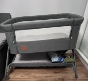 Łóżeczko Lionelo Leonie Plus 3w1 | Dostawne, Bujak | Stan BDB