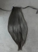 Włosy doczepiane kucyk treska czarne 