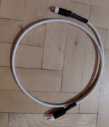 Przewód koncentryczny coaxial srebrzony 1m