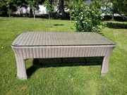 Stolik ogrodowy tarasowy Technorattan Grube szkło Brafab Sweden Taras