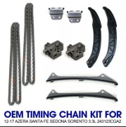 Zestaw łańcuchów rozrządu  łata 2012-17,Sorento,Santa Fe,Azera, Sedona 3.3L