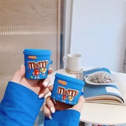 3D Etui Do AirPods Pro 1 2 3 Z Miękkiego Silikonu Etui Ochronne M&Ms (blue)