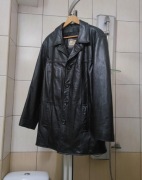 kurtka męska skórzana czarna vintage skóra elegancka Black XL leather sport