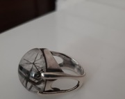 Unikat. Stary srebrny pierścień 