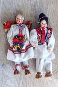 Dwie lalki szmaciane w strojach ludowych made in Jugosławia (6)