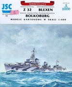 JSC Niemiecki niszczyc.Z32, baza,zbior. skala1/400