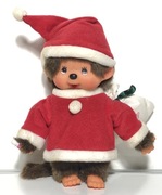 Oryginalna maskotka małpka Monchhichi święty Mikołaj Sekiguchi zabawka