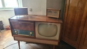 Radiola z czasów PRL: Radio+telewizor+gramofon