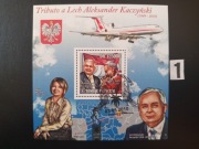 Prezydent Lech Kaczyński , bloczki kasowane 1 [ 3 bloczki ]