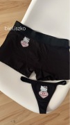bielizna dla par majtki hello kitty i love my boyfriend my girlfriend