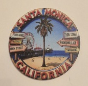 Magnes na lodówkę akrylowy Santa Monica California USA Stany Zjednocz.(44) 