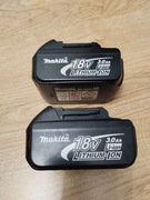 Akumulatory, baterie 2 x Makita BL1830 18v