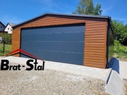 Garaże blaszane - PREMIUM - drewnopodobne 7x6 x6 3x5 6x6 9x6 7x7 