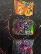 Karty CharzardV MRayquaza HoopaV
