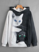 BLUZA MŁODZIEŻOWA 3d   2KOTY