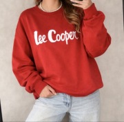 Czerwona bluza crewneck Lee Cooper Vintage Boxy Fit XL Oversize Retro