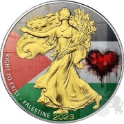 Srebrna Moneta  1$ Palestyna, Prawo do Istnienia - Duch Narodów