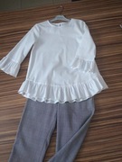 Komplet bluzka + spodnie rozm. 134 unikat