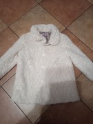 Śliczny płaszczyk kożuszek 110 cm.