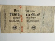 Sprzedam banknot Niemcy 500 Marek 1922r. z kawałkiem banderoli