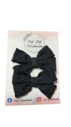 Spinki kokardy handmade eleganckie haft angielski 