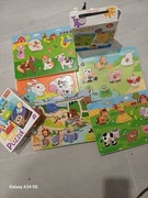 Układanki drewniane  czuczu zwierzątka i puzzle