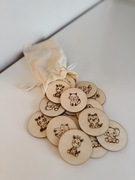 Drewniane memory zwierzaki montessori