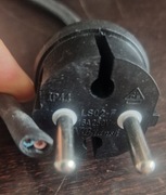 Wtyczka z kablem 16A 230V bez uziemienia