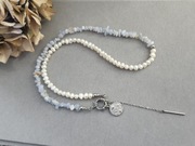 Naszyjnik z pereł i agatu UNIKAT 