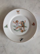 Antyk  przedwojenny dziecięcy porcelanowy talerzyk  Giesche Bogucice