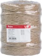 Sznurek jutowy, 6-krotny, ok. 4-6 mm ø, szpula 120 m, kolor naturalny,