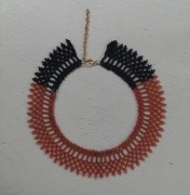 Naszyjnik z koralików choker handmade 
