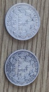 Monety 1/2 Marki 1909 i 1915 srebro Ag